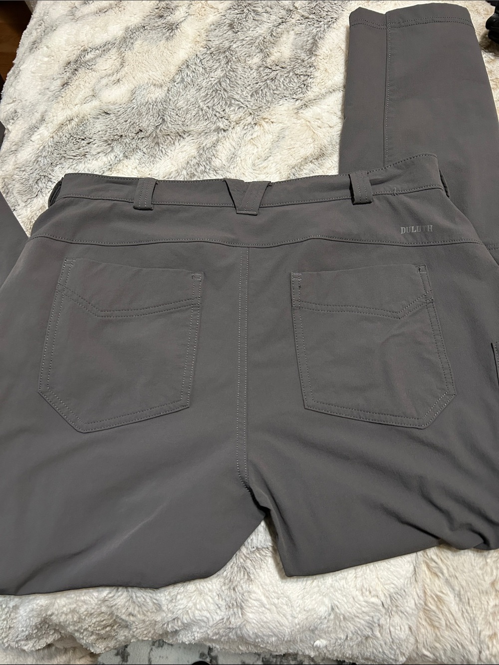 Duluth Trading Flexpedition Stretch skinny Pants in Gray 12 x 29 - Picture 3 of 15